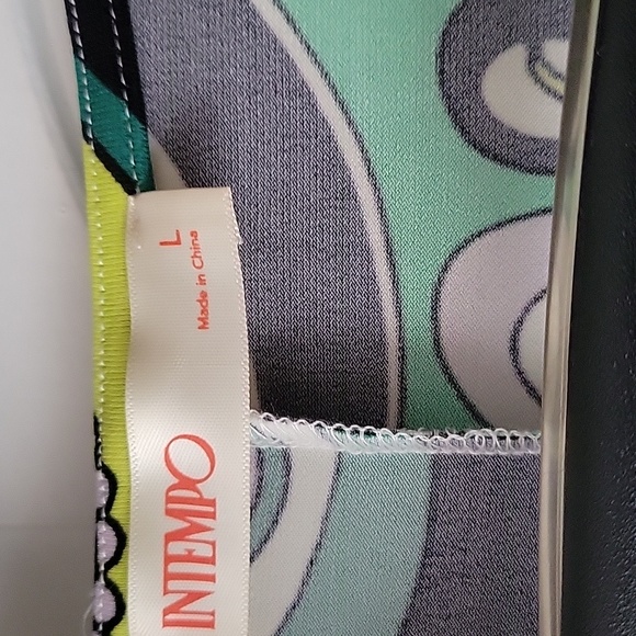 Intempo ruched faux wrap dress. LARGE vGUC - Picture 3 of 4